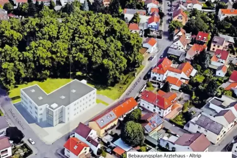 Vier CDU-Mitglieder haben eine Fotomontage des Ärztehauses in ihren Briefkästen vorgefunden. Um den Klotz-Charakter des geplante