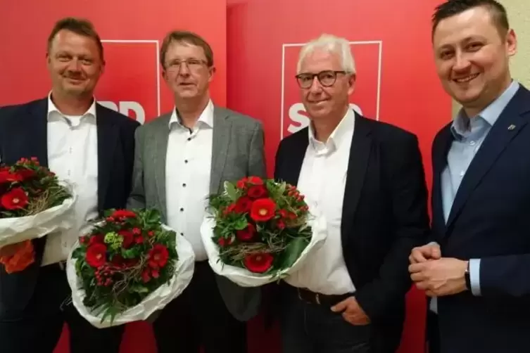 Der parteiinterne Wettbewerb zwischen (von links) Hans-Jörg Lenhoff, Uwe Engelmann und Dietmar Kron ist entschieden. SPD-Landtag