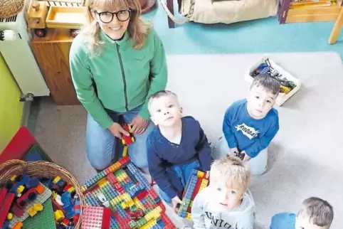 Marlene Burgey, Leiterin des Großsteinhauser Kindergartens, hält es für sehr wichtig, dass sich die Kinder nicht ständig an neue