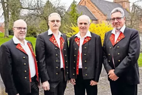 Gehören zu den „tragenden Säulen“ des Musikvereins Reichenbach-Steegen: (von links) Martin Kather, Wolfgang Kreutz und Volker Se