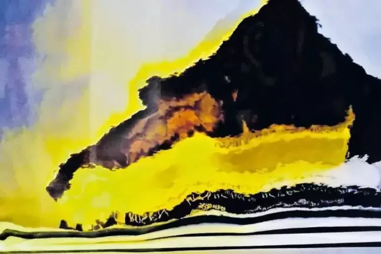 Die „Vulkaninsel“ der Grafikerin und Digital-Arts-Künstlerin Monika Bendner.