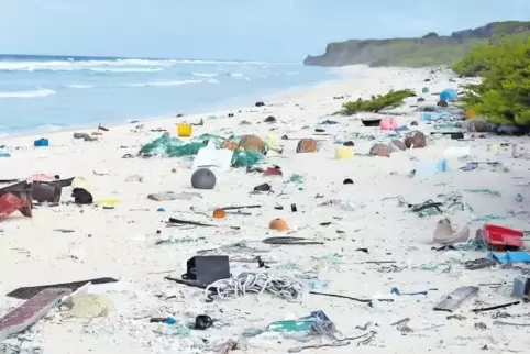 Ein von Kunststoffmüll übersäter Strand – leider keine Ausnahme.