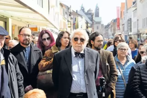 Reiste zur Stolperstein-Verlegung aus den USA an: Jack Mayer (88).