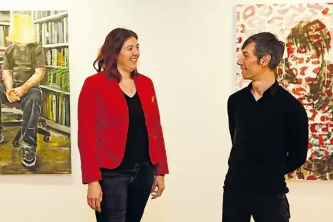Entschieden sich bewusst für eine gemeinsame Ausstellung: Anne-Katrin Dietrich und Ulli Bomans.