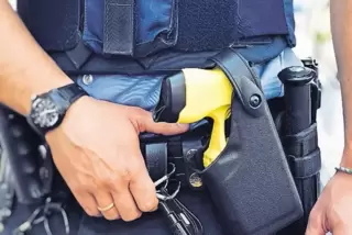 Stromstoßpistole Taser.