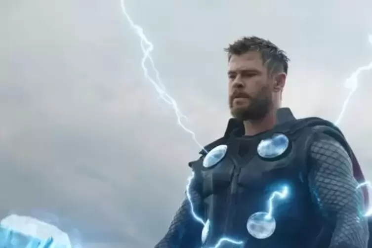 Einer der Marvel-Helden, für die das lange Sitzen lohnt: Thor, gespielt von Chris Hemsworth. Foto: Marvel Studios/Walt Disney Ge