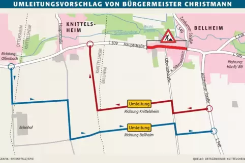 Umleitungen über Wirtschaftswege sind laut Christmann möglich.