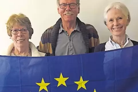 Kämpfen für Europa: Renate Block-Müller, Wolfgang Block und Christina Schloßer (von links).