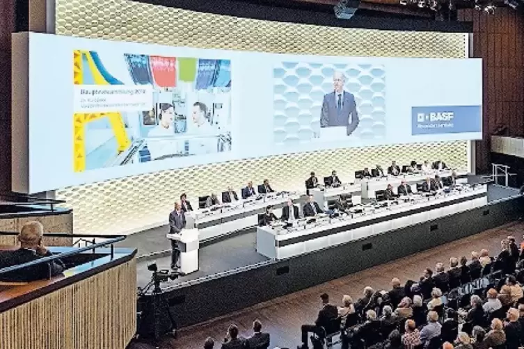 Blick in den Saal bei der Hauptversammlung 2018.
