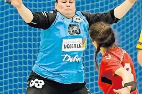 Hielt glänzend: Katrin Meiszis, Torfrau der VTV Mundenheim.