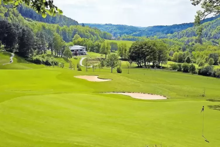 Der Golfplatz bei Waldfischbach-Burgalben.