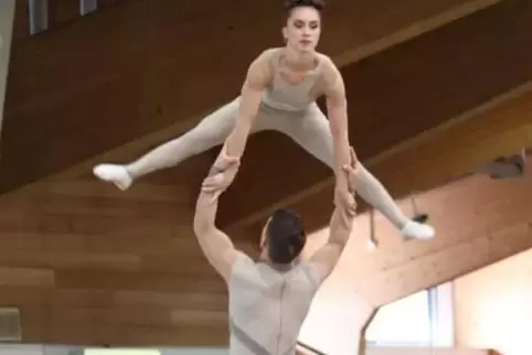 Wieder ein Treppchenplatz: Chiara Congia und Justin van Gerven wurden in der spannenden Pas-de-Deux-Konkurrenz in Ermelo Zweite.