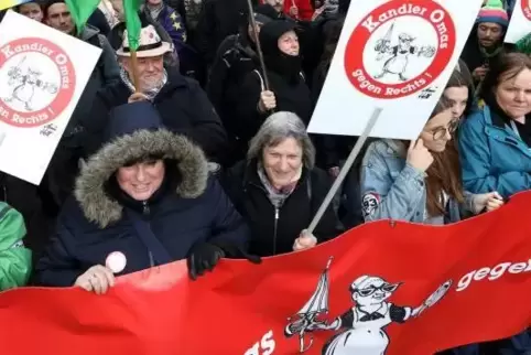 Omas gegen rechts gibts jetzt auch in Landau.  ArchivFoto: van