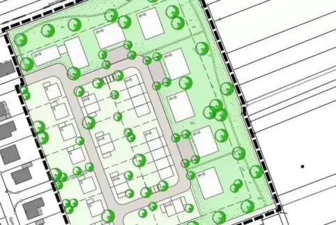 Über eine Ringstraße, hier grau eingezeichnet, soll das Neubaugebiet erschlossen werden. Foto: STADTVERWALTUNG