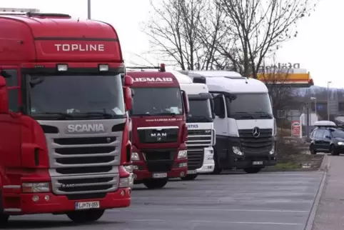 An der Raststätte bei Edesheim verbringen viele Lkw-Fahrer das Wochenende. Foto: van