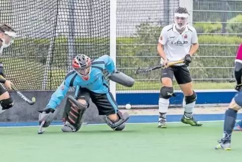 Mit 1:0 hat der DHC (weiße Trikots) vor Wochenfrist gegen TEC Darmstadt gewonnen. Morgen steht schon die nächste Partie gegen di