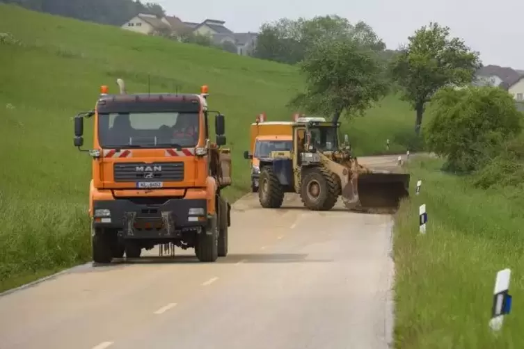 Am Montag voll gesperrt: die B 423 zwischen Henschtal und Steinbach.  Foto: m. hoffmann