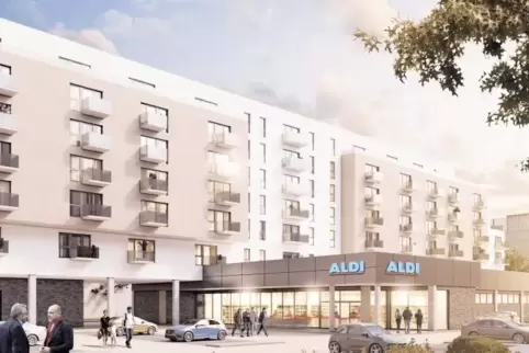 Auch in Berlin will Aldi Wohnungen bauen – hier ein Projekt im Stadtteil Lichtenberg.