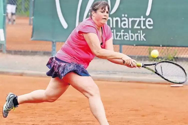 Powertennis: Katrin Varlemann vom TC Dudenhofen.