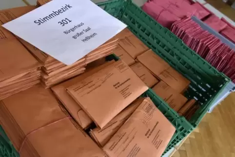 Vom Angebot der Briefwahl haben die Bürger in Heßheim und andernorts regen Gebrauch gemacht. Foto: BOLTE