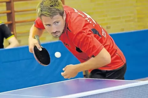 Heiko Kraushaar ist einer von vier Spielern des TTC Oppau, die sich für die Begegnungen auf Verbandsebene qualifizieren können.