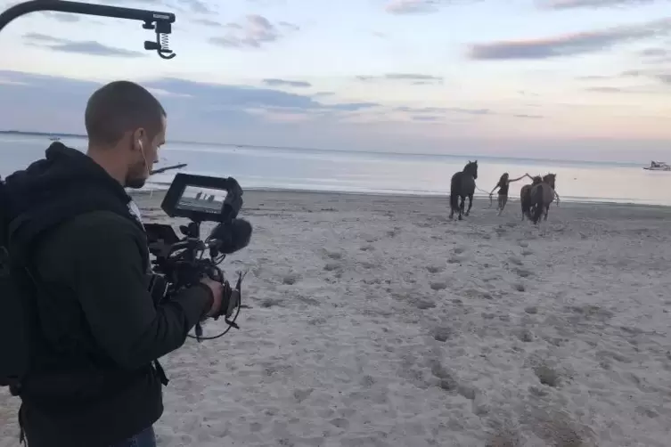 Im S&uuml;den Spaniens folgten Caro Lobig und ihr Kameramann Timo Lendzion den Spuren der Marisme&ntilde;a-Wildpferde.  Foto: Catamaranfilms