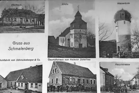 Frühere Ortsansichten von Schmalenberg: Der Ort feiert in diesem Jahr sein 650-jähriges Bestehen. Die Kirche, das älteste Gebäud