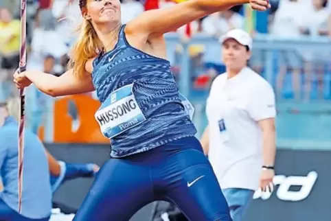 Gestern im Olympiastadion von Rom: Christin Hussong.