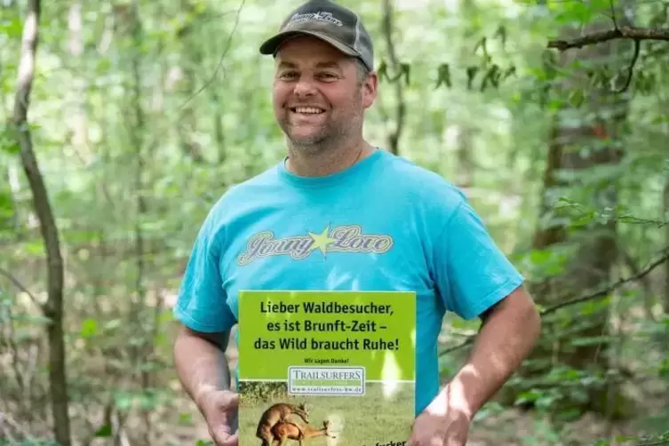 Stefan Pyttlik vom Verein Trailsurfers Baden-Württemberg appelliert an die Vernunft der Mountainbiker.  Foto: dpa