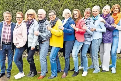Die Künstlergruppe „kreArt“ (von links) Emil Stenger, Nadine Becker, Christine Sauerland, Michael Kunz, Katrin Kirchner, Ursula 