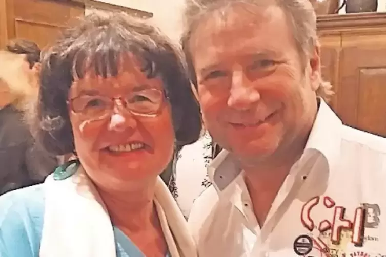 Nach einem Konzert traf Renate Emmel Nocki-Chef Friedel.