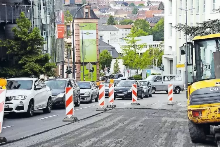Verkehrsbehinderungen gibt es unter anderem durch eine Baustelle in der Bahnhofstraße.