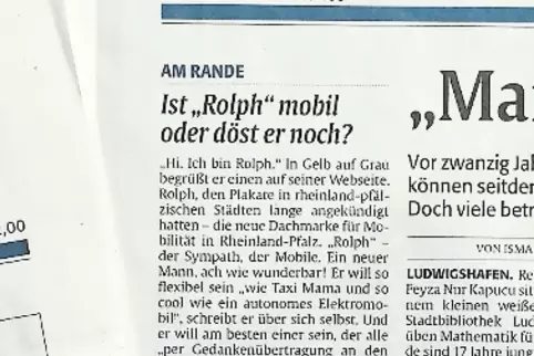 Auf diesen Artikel reagierte „Rolph“ jetzt.
