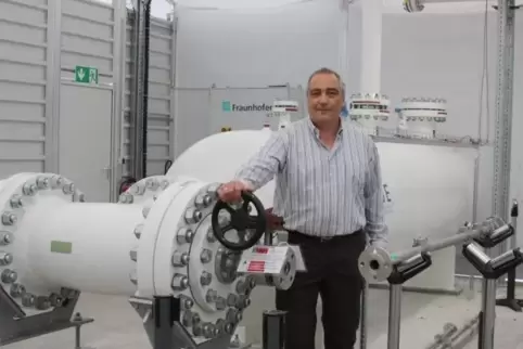 Eine Anlage wie das „High Pressure Loop“ sei in Deutschland bislang einzigartig, sagt Projektleiter Armin Keßler.  Foto: ekki