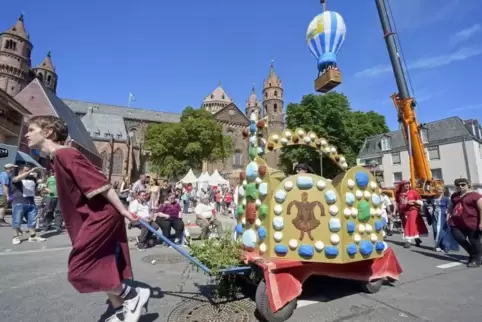 Beim Landesfest im Vorjahr in Worms bildete der Beitrag Annweilers den Schlusspunkt.  Foto: Balzarin