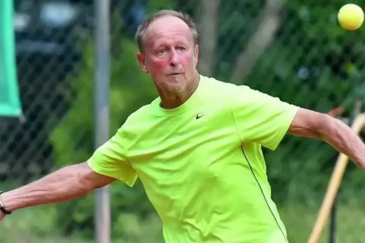 Oliver Muck ist mit 62 Jahren einer der Jüngsten im Team der Haßlocher Herren-60. Foto: Mehn