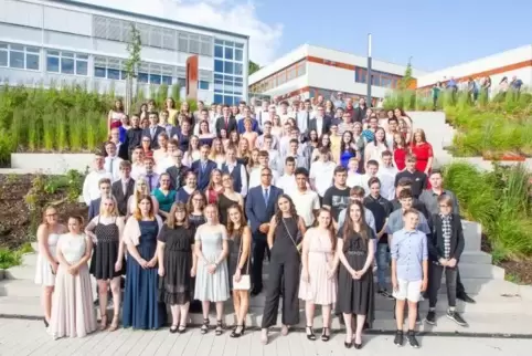 Die Entlassschüler der IGS Contwig.  Foto: Moschel