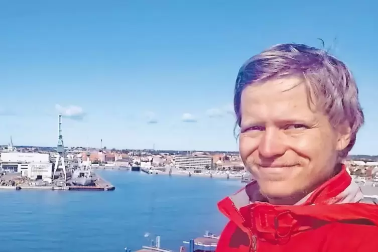 Lukas Bion auf der Fähre von Frederikshavn nach Oslo.