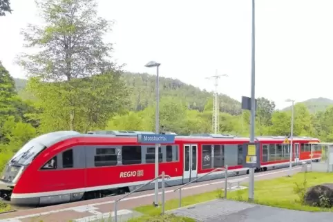 Der Regelfahrplan der Wieslauterbahn wird am Wochenende außer Kraft gesetzt. Dafür verkehren Züge hier im Zwei-Stunden-Takt.