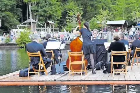 Wasser auf dem Weiher: Patrick Siben und sein Orchester.