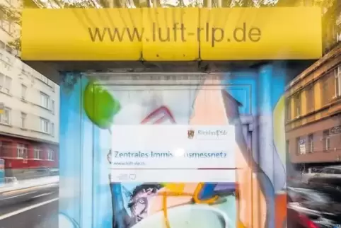 Die Luft-Messstation in der Mainzer Parcusstraße.