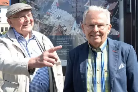 Hans Weckerle (links) und Günter Nesseler. Foto: Linzmeier-Mehn