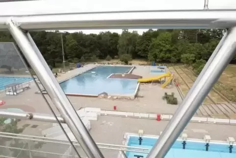 Im Warmfreibad geht es nur bei schlechtem Wetter ruhiger zu. Foto:VIEW