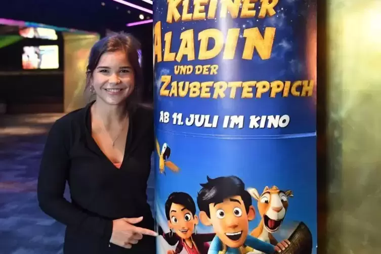 Gast in Neustadt: Annika Preil, deren Stimme im Animationsfilm „Kleiner Aladin und der Zauberteppich“ zu hören ist. Foto: Mehn