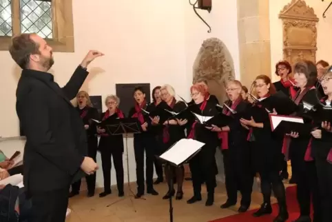 Beim Konzert in Speyer in der Gotischen Kapelle: das Wormser Kammerensemble .  Foto: Lenz
