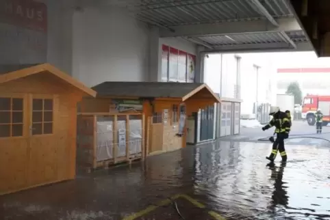 Der Brand war laut Feuerwehr auch deshalb schnell gelöscht, weil die Sprinkleranlage gut funktionierte.  Foto: Feuerwehr Speyer