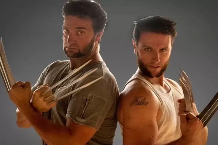 Täuschend echt: Jan Schick (links) und Nico Schramm als Wolverine.  Foto: Pixelbrewery