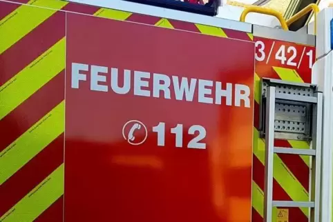 Die Feuerwehr verhinderte ein Übergreifen der Flammen auf das Nachbargrundstück.  Foto: Adrian Hartschuh