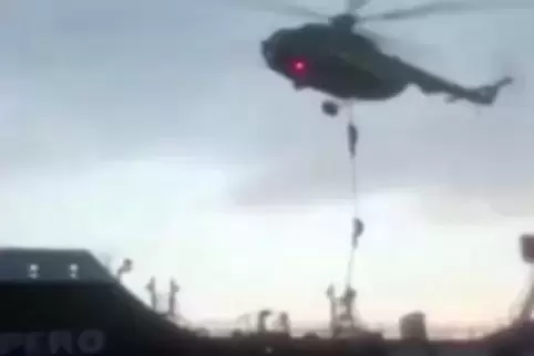 Die iranischen Revolutionsgarden verbreiteten ein Video von der Kaperung der „Stena Impero“. Foto: dpa