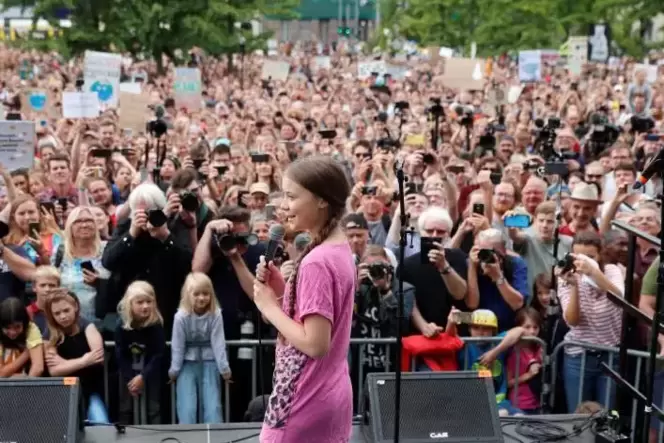 Als die schwedische Klima-Aktivistin Greta Thunberg in Berlin auftrat , hatte gerade das Klimakabinett getagt – und nichts besch